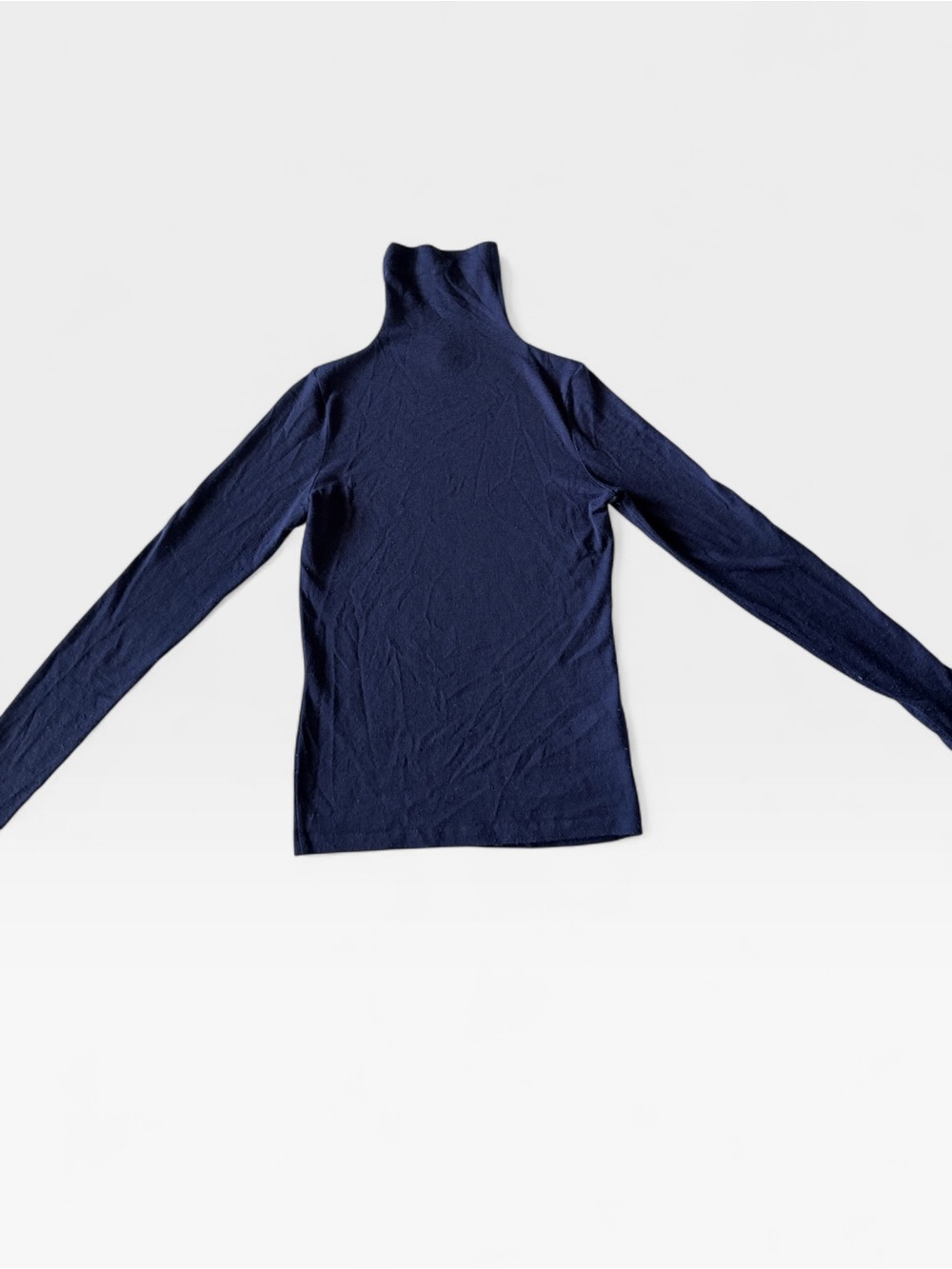 Club Monaco Navy Wool Cashmere Blend Turtleneck Sweater Small